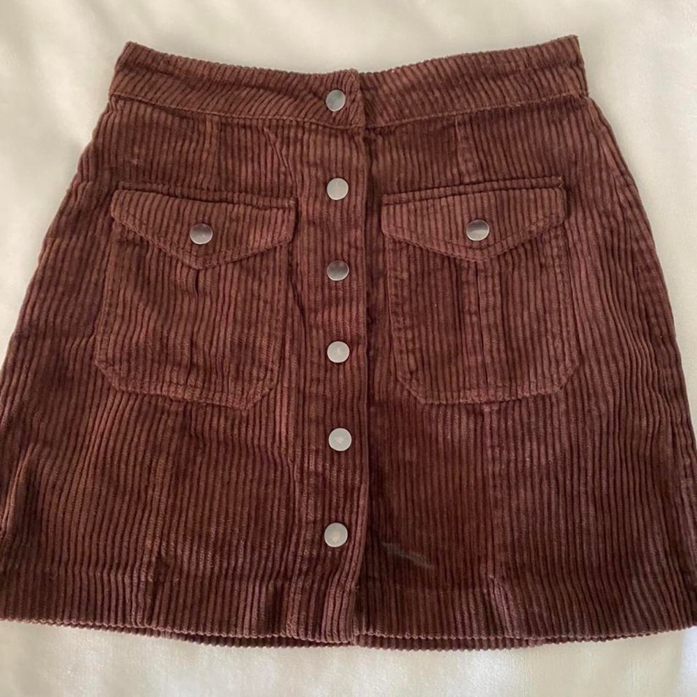 Brown Corduroy Forever 21 Skirt